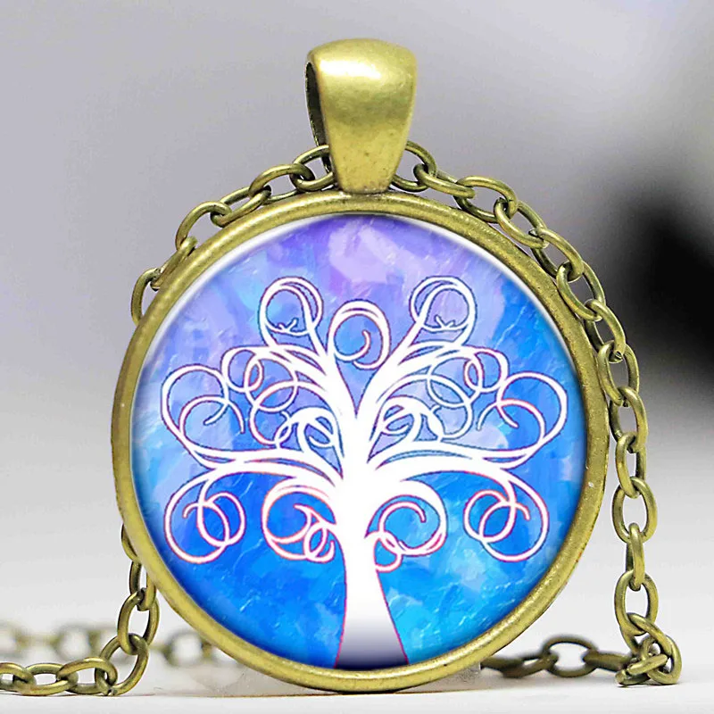 Винтажные аксессуары Древо жизни длинное ожерелье кулоны узоры ожерелья и цепи