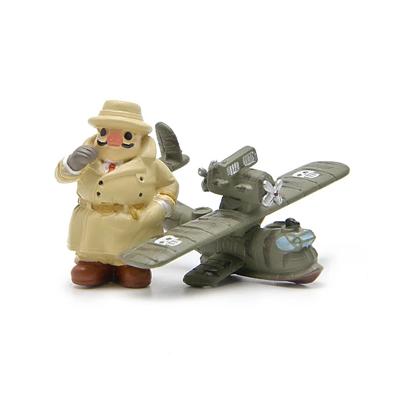 Студия аниме Ghibli Миядзаки Porco Rosso& самолет фигурка игрушки DIY красная свинья ПВХ фигурка Коллекция Модель игрушки для детей подарок