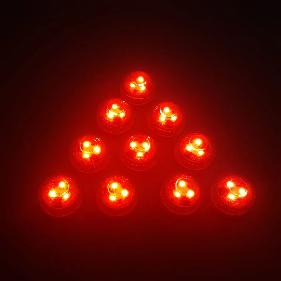 3 Led RGB погружной светильник с дистанционным управлением, на батарейках, подводный Ночной светильник, ваза, чаша, для улицы, для сада, вечерние, украшения