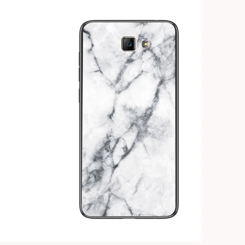 style 01 Чехол для samsung Galaxy J5 J7 Prime, роскошный мраморный зернистый жесткий защитный чехол из закаленного стекла для задней панели, чехол для samsung j5 prime j7prime - Цвет: style 01