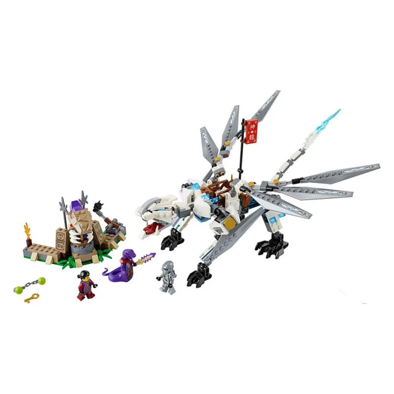 2018 Новый совместим с Legoe лего Ninjagoe грохочущий фехтовальщик Дракон Кузница