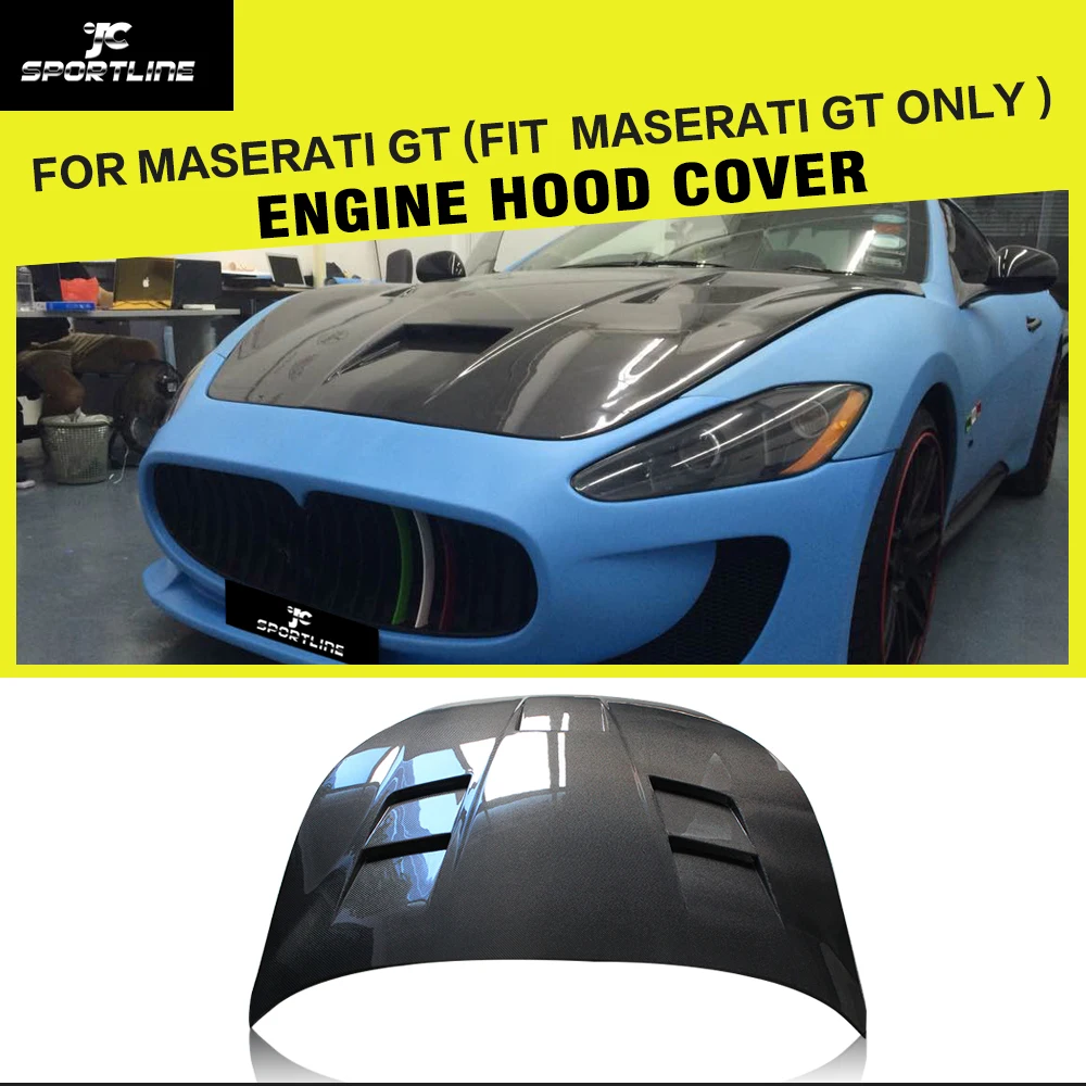 Крышка капота двигателя из углеродного волокна для Maserati GranTurismo Convertible Coupe 2Door 2006