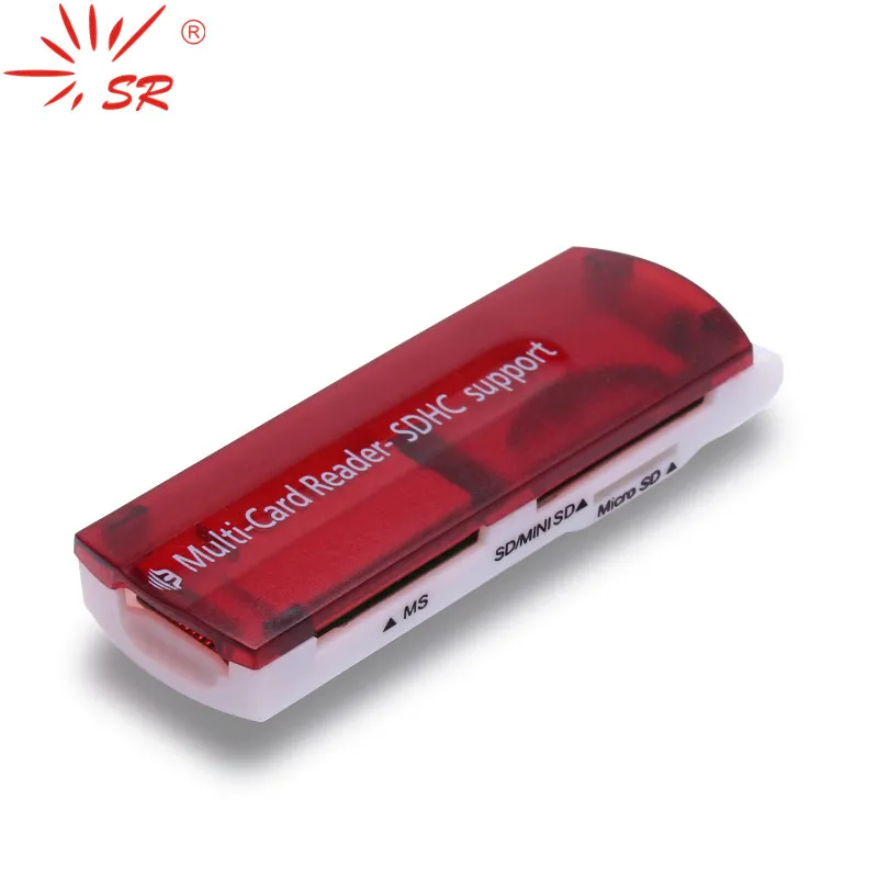 Фото SR New Hot все в 1 USB 2,0 Мульти устройство для чтения карт памяти, разъем адаптера для Micro SD MMC SDHC TF M2 карта памяти MS Duo №1