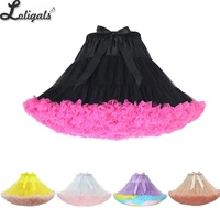 colorful womens tutu skirt adult tulle ballet dance costume fluffy short petticoat