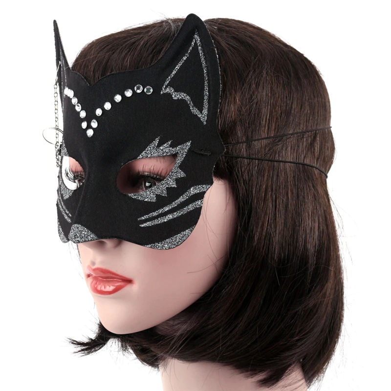 2018 Женщина кошка маски на Хэллоуин для девочек Вечерние Маски Для женщин рисунок