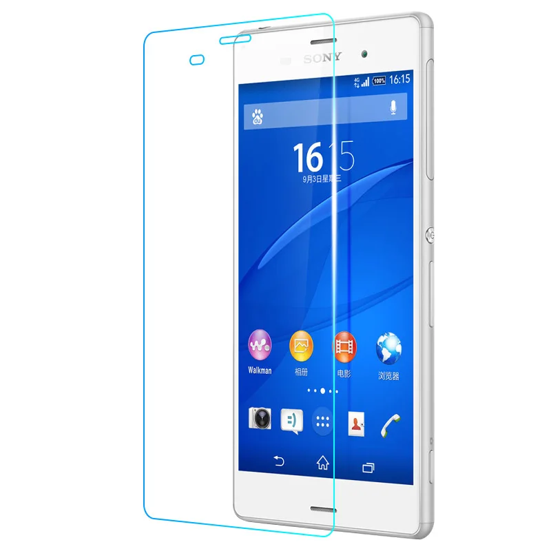 Защитное стекло закаленное 9H для Sony Xperia Z3/D6603/D6643/D6653/D6616/D6633|tempered glass panel|tempered