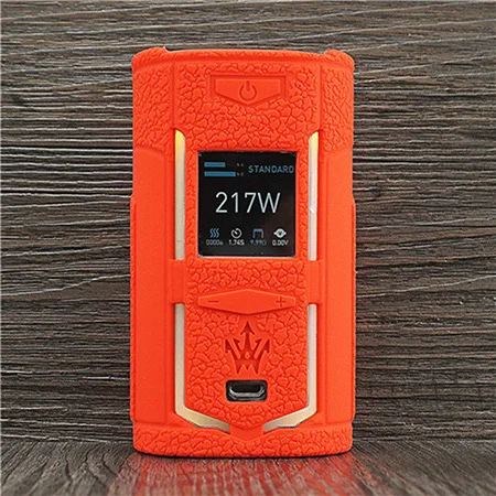 Red Чехол с текстурой для VOOPOO Woody Vapes X217 217W TC Box Mod, защитный силиконовый чехол, Защитная пленка для Woody Vape X 217 - Цвет: Red