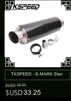 Tkspeed 48.8 мм изменения мотоцикл Выхлопная труба нержавеющая сталь жареные трубки GP выхлопной трубы