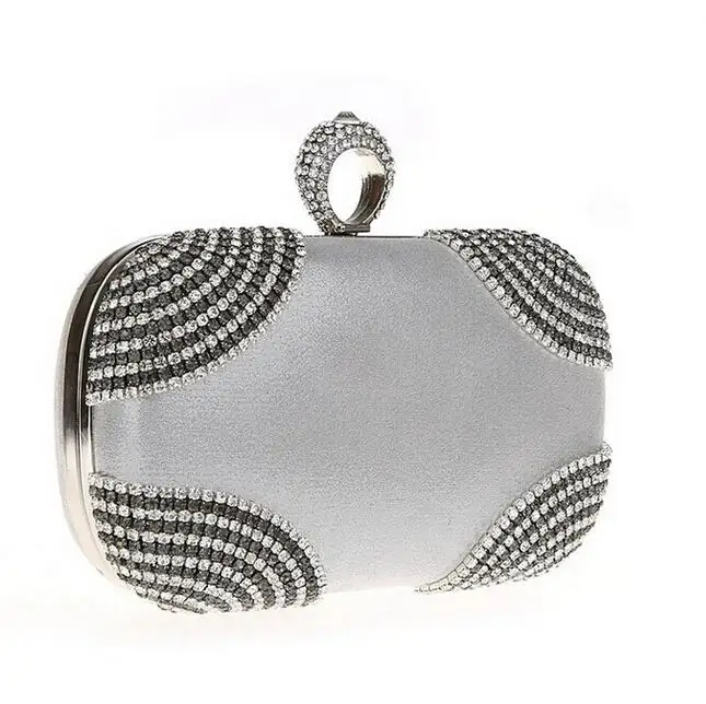 Женские свадебные сумочки Золотые/серебряные/черные клатчи вечерняя цепочка