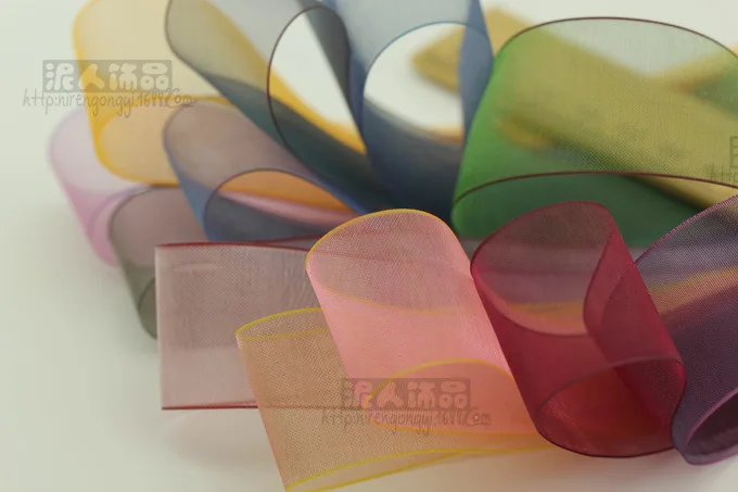 Высококачественная однотонная Снежная лента 25 мм атласная сделай сам ручная