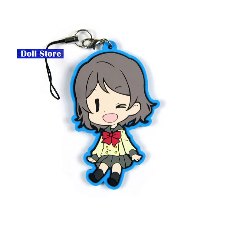 Брелок для ключей из аниме Love Live резиновый ремешок с подвеской телефона D225 Нико
