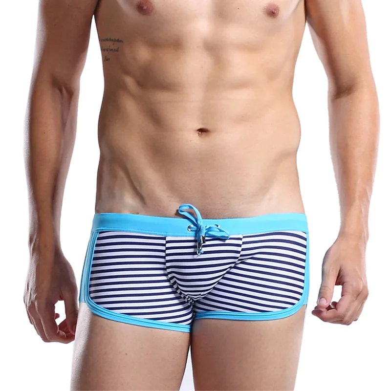 Мужские плавки в полоску Купальники DESMIIT для мужчин купальник геев одежда