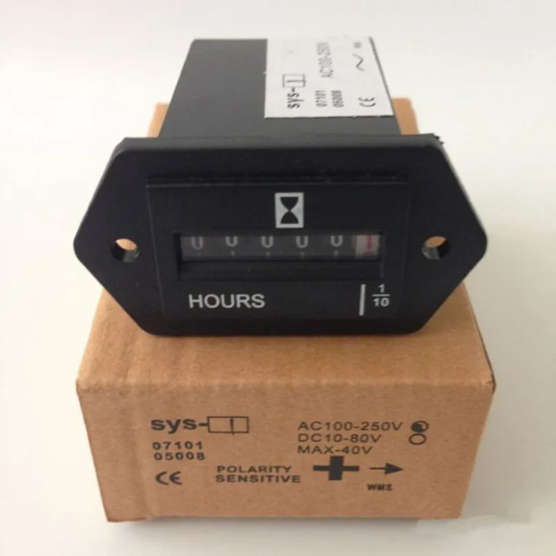 10 шт. SYS 1 AC100 250V Электромеханический счетчик часов|meter counter|hour meter countercounter |