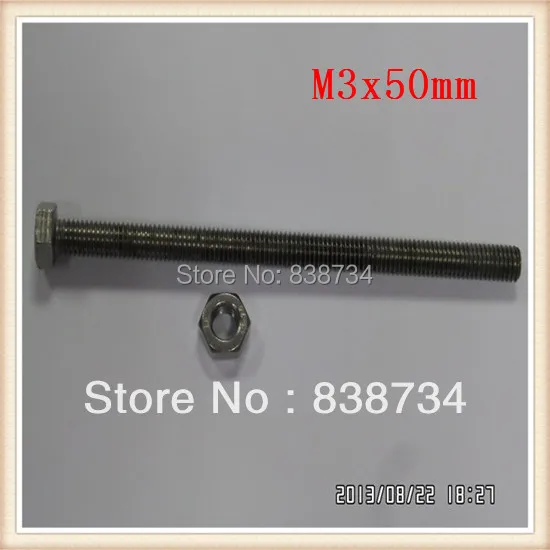 

Болты с шестигранной головкой m3 * 50, болты с шестигранным болтом (100 шт./лот)