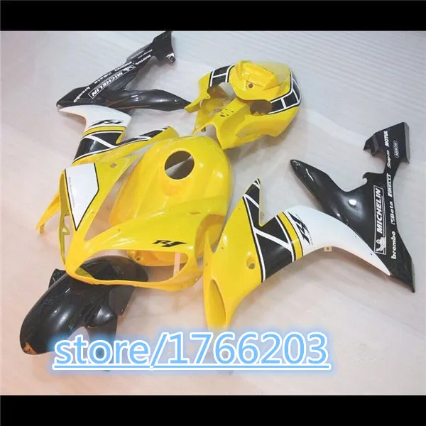 Желто черный обтекатель комплект для YZFR1 04 05 06 YZF R1 2004 2005 2006 YZF1000 yzfr1 обтекателей