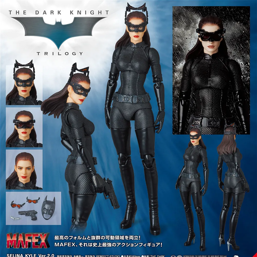 Экшн-фигурка из ПВХ MAFEX 009 SELINA Кайл темная ночь Бэтмен Коллекционная модель