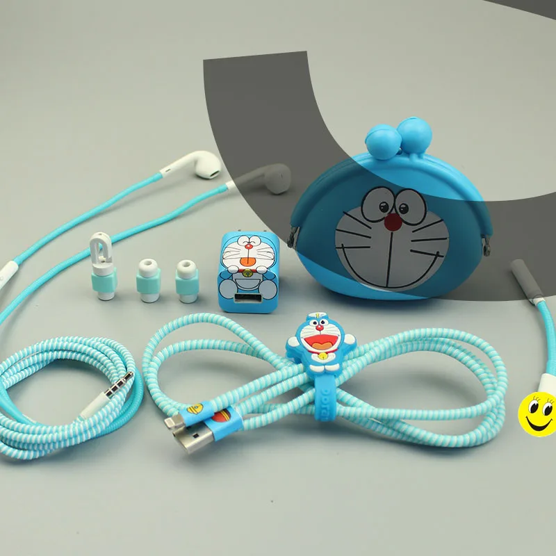 style 6 Милые защитный кабель Winder USB наклейки для зарядного устройства спиральный usb-шнур с зарядным устройством для iphone сумка для наушников для iphone 5 5s 6 6s 7 7 plus - Цвет: style 6