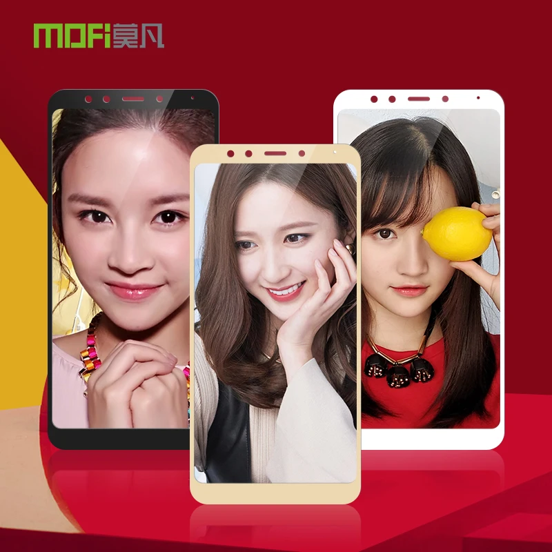 Redmi Note5 Pro Оригинальный MOFi полное покрытие Закаленное стекло Защитная пленка для