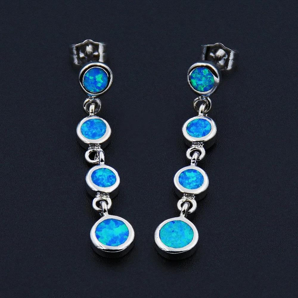 Женская длинная синяя драгоценность в подарок|jewelry chandelier earrings|earring jewelryearring jewelry