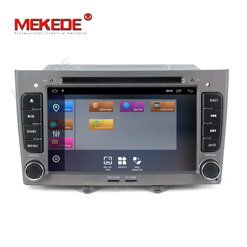 MEKEDE 2+ 32g Android 9,1 автомобильный dvd-плеер gps навигация Мультимедиа для peugeot 308 408 Радио 2009- стерео головное устройство автомобиля