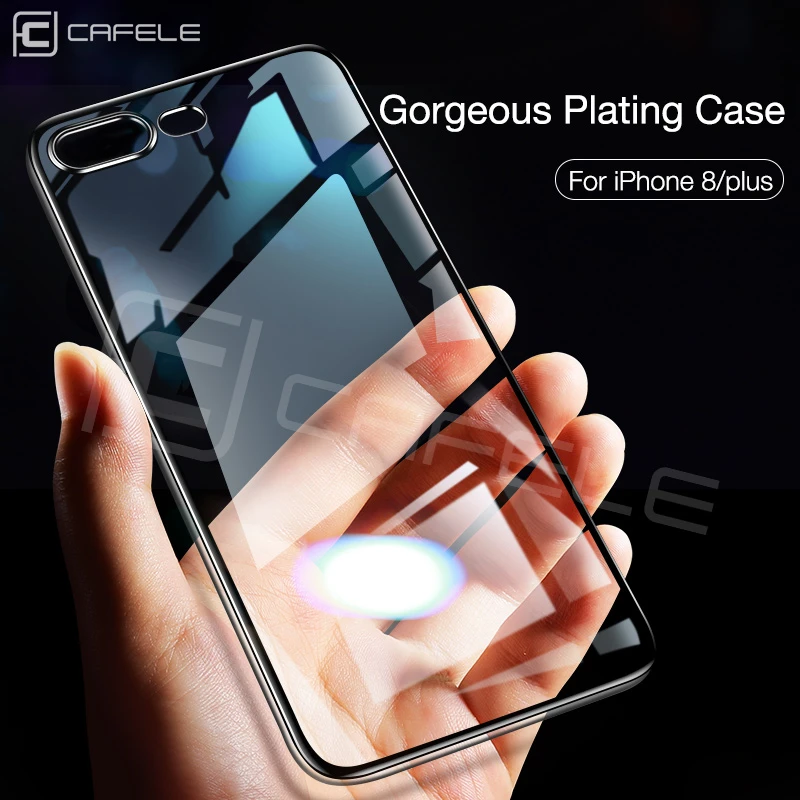 Cafele силиконовый чехол для телефона iPhone 7 8 Plus Роскошный прозрачный Чехол