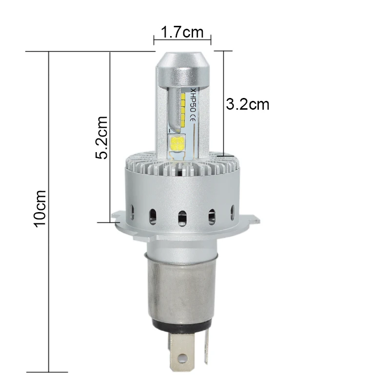 Светодиодная Автомобильная фара H4 Led HB2/9003 Hi/Lo луч высокой мощности 80 Вт
