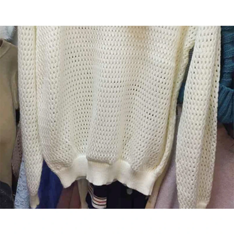 рыхлый стиль Элегантный трикотаж осень-зима свитер пуловер женщин топы Тонкий O