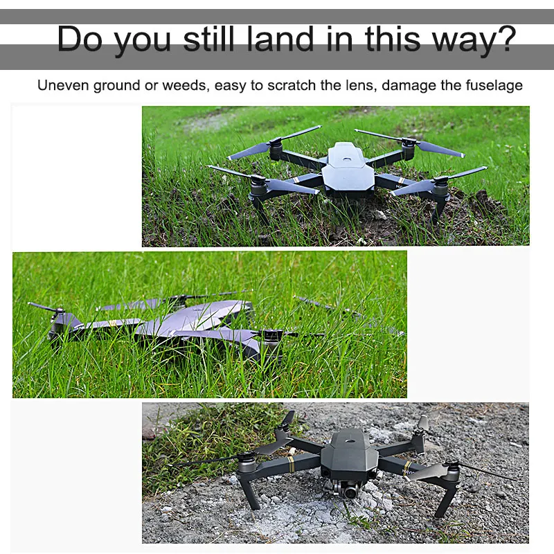 STARTRC DJI Mavic Pro посадочная площадка комплект аксессуаров 25 см/40 см/80 см размер водонепроницаемый для DJI Mavic air/spark/Phantom Pro V2 запчасти