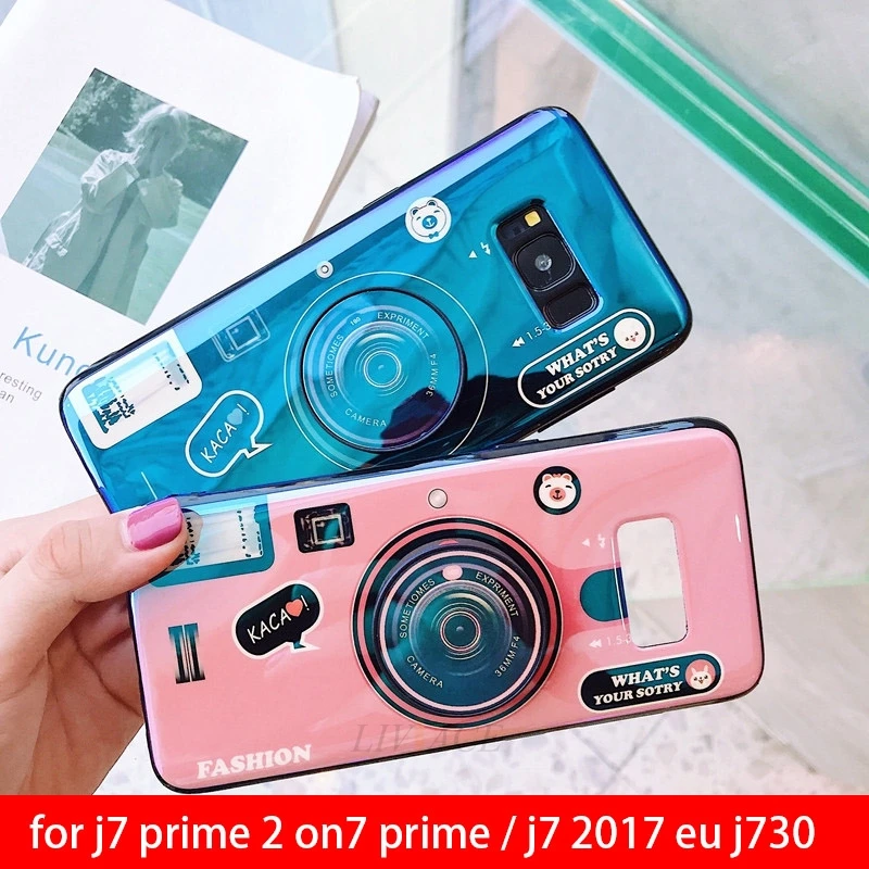Милый чехол-держатель для телефона камеры samsung galaxy j7 prime 2 on7 чехол-подставка s 2017 eu