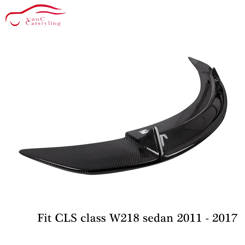 W218 RT стильный спойлер из углеродного волокна крыло багажника губа для Mercedes CLS C218 4