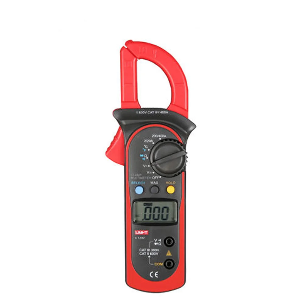 UT202 UNI-T UT201/202 UT202A UT203/204 UT204A Цифровой мультиметр-зажим 400-600A Напряжение Ток Сопротивление/ом метр тестер Авто Диапазон - Цвет: UT202