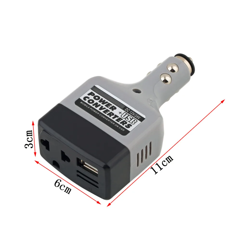 1 шт. DC 12V к переменному току 220V автомобильный преобразователь питания инвертора