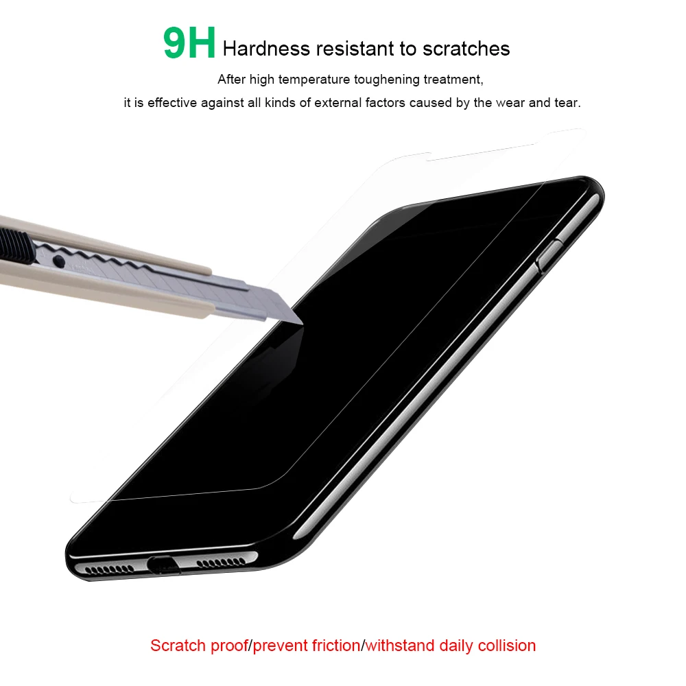 Ультра тонкий Премиум закаленное Стекло для iPhone X 10 Экран протектор защитная