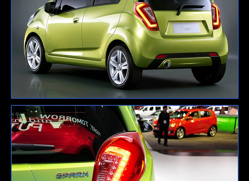 AKD Автомобильный задний светильник для Chevrolet Spark задний светильник s 2010 2011 2012 2013- Spark светодиодный задний светильник светодиодный задний фонарь заднего хода
