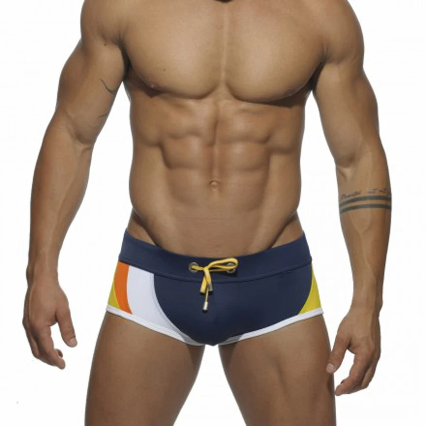 

Summer Sexy Low Waist Men Swimwear Nylon Quick Dry Breathable Swimsuits Fashion Male Bikini Beach Sea Surfing Swimming Briefs