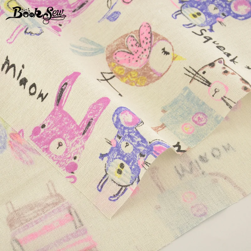 Booksew домашний текстиль с милыми рисунками из мультфильмов хлопчатобумажная