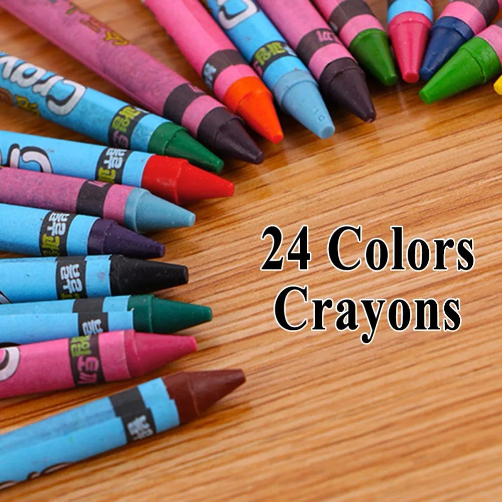 Набор восковых карандашей DELVTCH 24 цвета карандаш граффити масляные пастели для