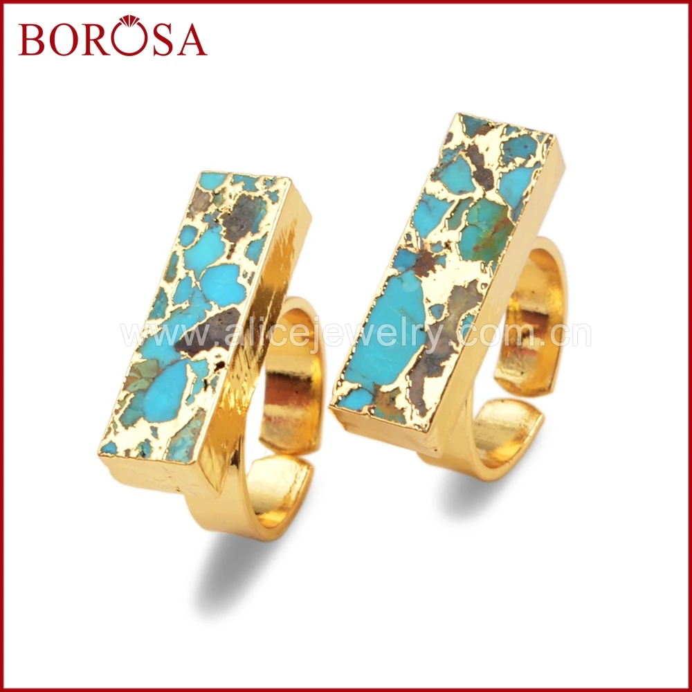 BOROSA 5/10 шт. золотого цвета натуральная медь стандартные украшения для женщин