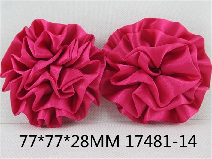 David accessories 25 шт. цветы для заколки для волос для девочек головная повязка, аксессуары для волос, DIY Свадебная вечеринка украшения поставки, 25Yc6372 - Цвет: 77x77mm