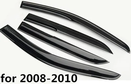 Year for 2008-2010 Крышка автомобиля палка лампы пластиковые окна стекло Ветер козырек Дождь/Защита от солнца 4 шт для Toyota венчик Альтис 2008 2009 2010 2011 2012 2013 - Цвет: Year for 2008-2010