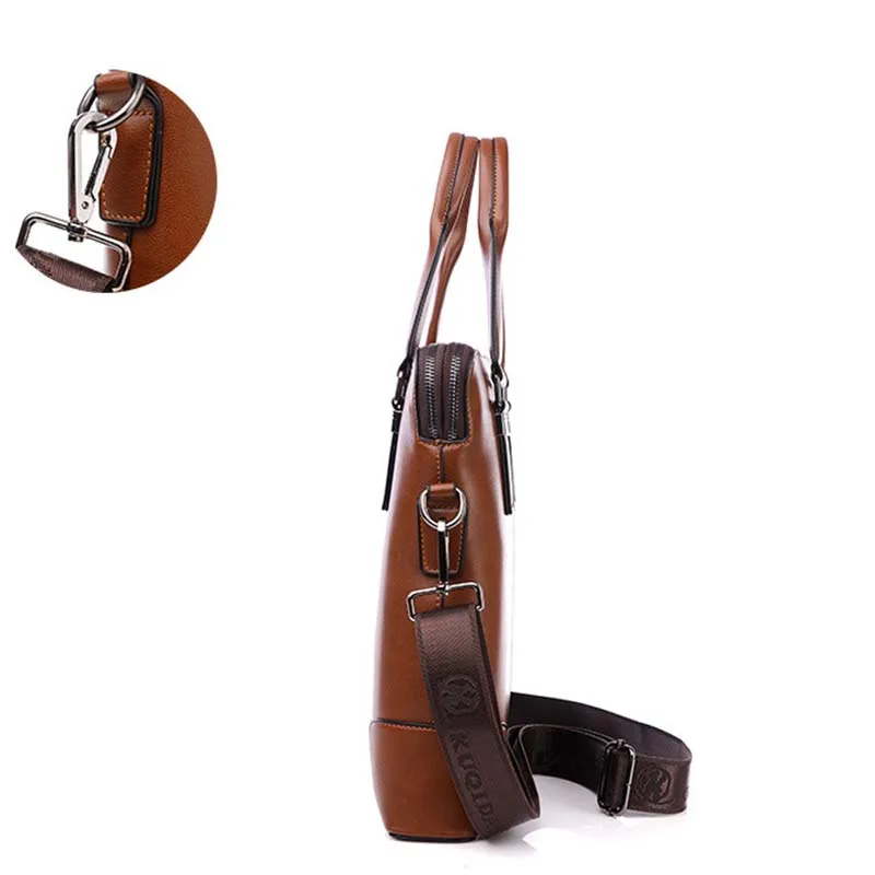 Сумка-тоут мужская из экокожи брендовая Повседневная сумочка-тоут вертикальный