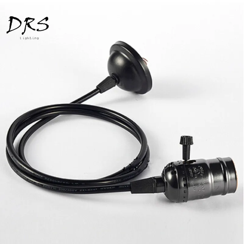 Алюминиевая Подвесная лампа E27 держатель лампы Эдисона антикварная люстра для