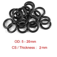 od 6 7 8 9 10 11 12 13 14 15 16 17 18 19 20mm x cs 2mm nbr rubber o ring nitrile sealing washers oring o ring gaskets