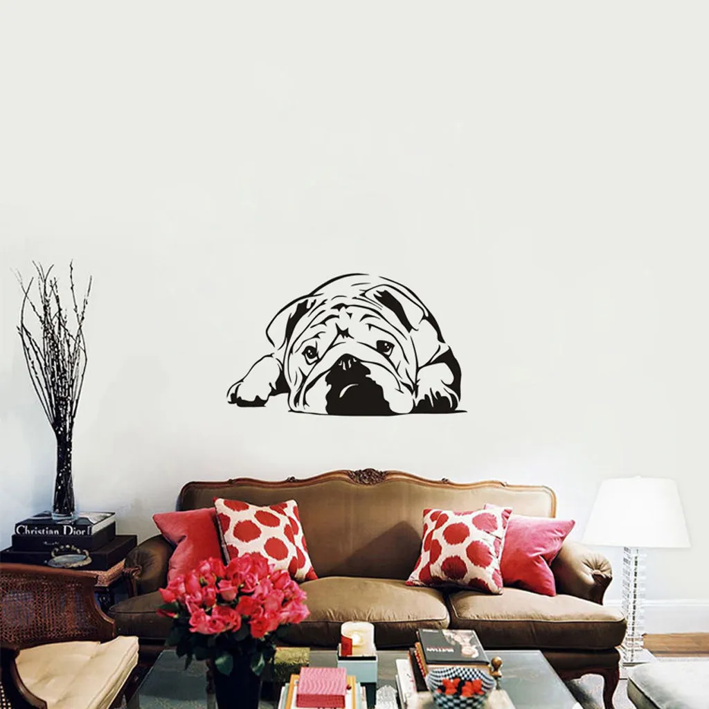 Новинка 2019 наклейки на стену с изображением милой собаки для кухни домашний