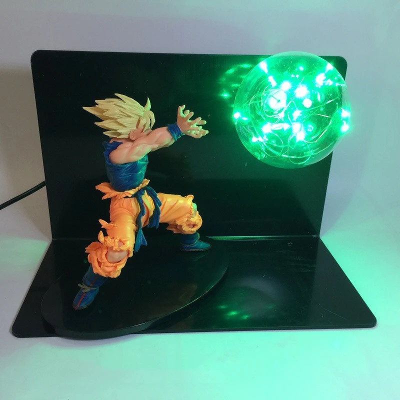Dragon Ball Goku Son Blue Power Led Lighting Toy Anime Dragon Ball DBZ Super Saiyan Led Night Light RGB Colorful Home Lighting