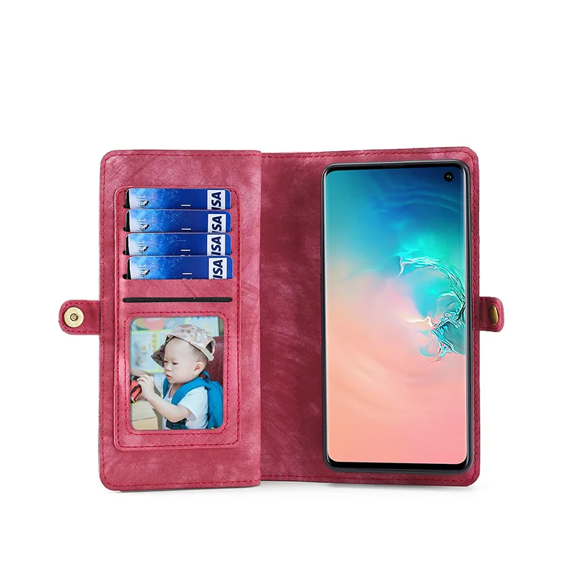 MEGSHI, Осенний портфель для samsung Galaxy S10, на молнии, Магнитный телефон, Осенний Чехол-книжка Abdeckung для samsung Note 10 Plus S8