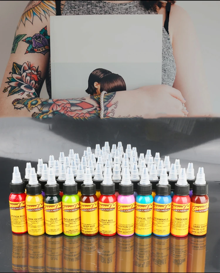 16 шт. пигмент для тату Перманентный цвет набор чернил легко раскрашивать 30 мл