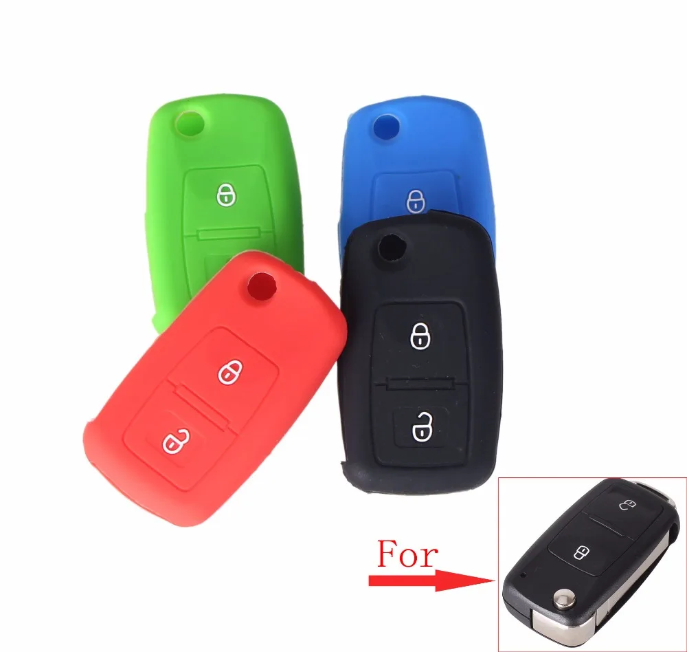 KEYYOU новый для Seat Altea 2 кнопки силиконовый брелок чехол|fob cover|silicone key fob2 button |