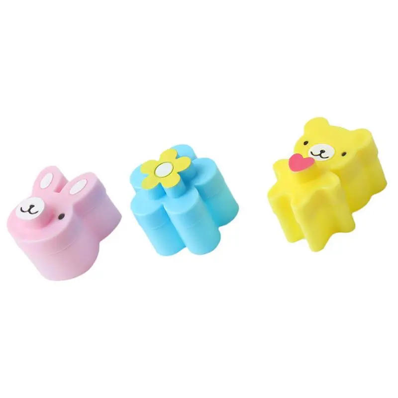 

3 pcs Cute Sandwich Cutters mini cookie cutter Shapes Set for Kids Plastic Bento cutter tool molds Bread Biscuit Embossed Device