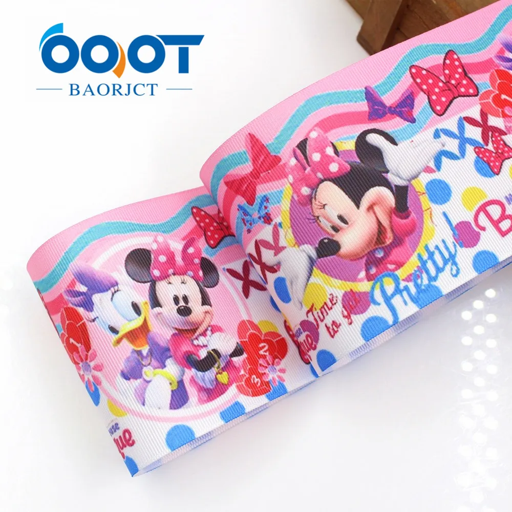 OOOT BAORJCT G 18925 1210 75 мм 10 ярдов Мультяшные ленты термопечать grosgrain Подарочная